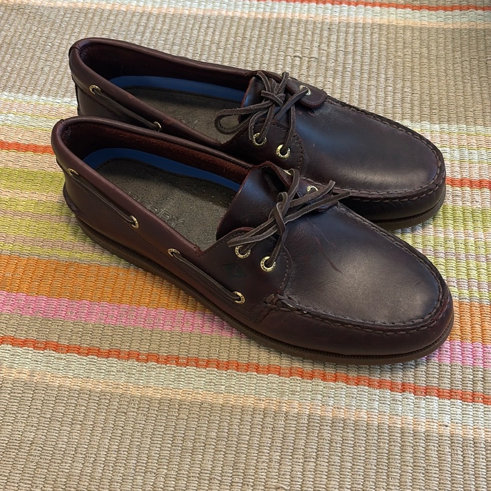 Sperry Dark Brown Topsidet Slip-Ons - Picture 2 of 5